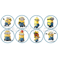 Minion - Eetbare cupcake prints 