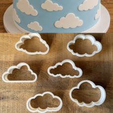 Wolken set uitstekers - Set van 6 Wolken set uitstekers - Set van 6