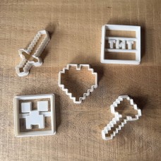 Minecraft uitstekers - Set van 5 Minecraft uitstekers - Set van 5