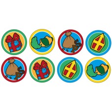 Sinterklaas cupcake prints - 8 of 10 stuks Sinterklaas cupcake prints - 8 of 10 stuks
