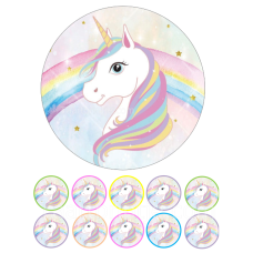 Eenhoorn eetbare print voor taart en cupcakes | Combi Deal