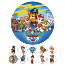 Paw Patrol eetbare print voor taart en cupcakes | Combi Deal
