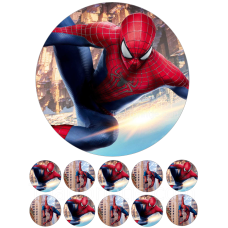 Spiderman eetbare print voor taart en cupcakes | Combi Deal