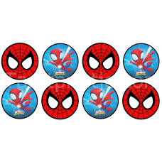 Spidey Amazing Friends - Eetbare cupcake prints