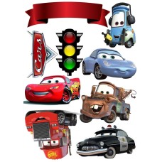 Cars set voor taart