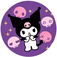 Kuromi eetbare print